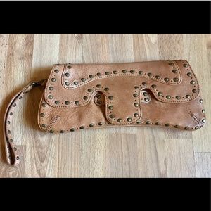 NEW Kooba Studded Leather Clutch / Wristlet